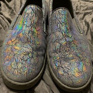 Vionic Avery Pro Slip-On Sneakers – Silver Metallic – Size 10-Iridescent